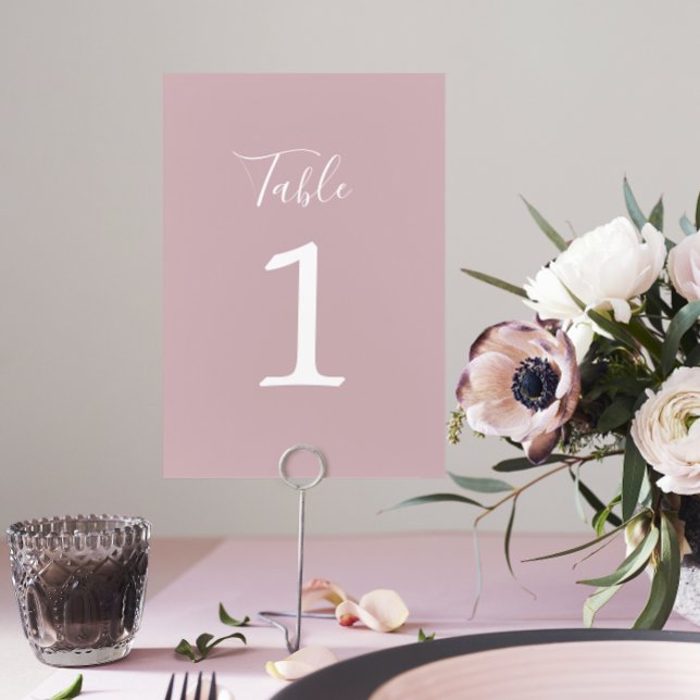 Numeração De Mesa Número de Mesa Casamento Simplicidade Verdadeira 1 (Criador carregado)