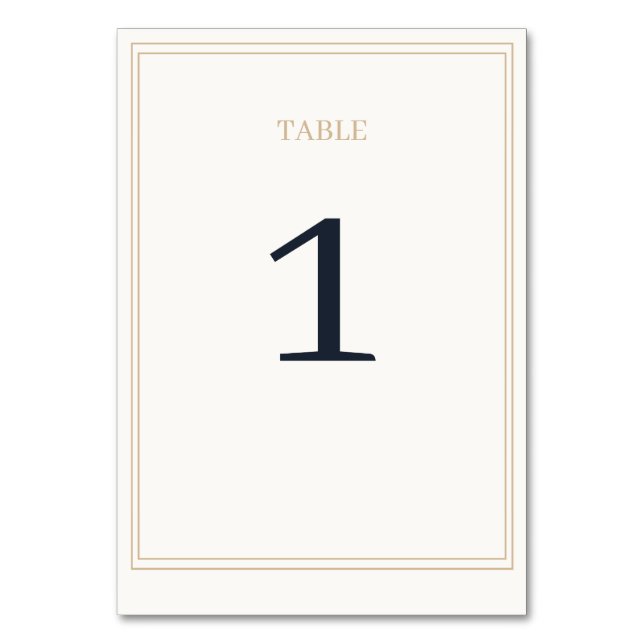 Numeração De Mesa Número de Mesa Clássico de Inverno Algodão Dourado (Frente)