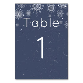 Numeração De Mesa Número de Mesa de Casamento de Inverno Floco de Ne