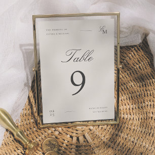 Numeração De Mesa Número de Mesa de Casamento Editorial Marfim Minim