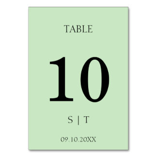 Numeração De Mesa Número de mesa de casamento elegante