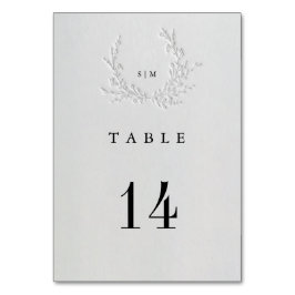 Numeração De Mesa Número de Mesa de Casamento em Algodão com Relevo