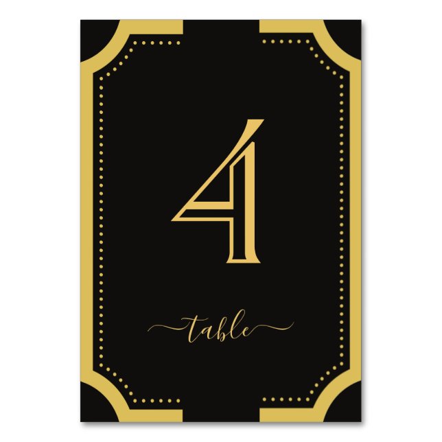 Numeração De Mesa Número de mesa de casamento em cobre elegante clás (Frente)