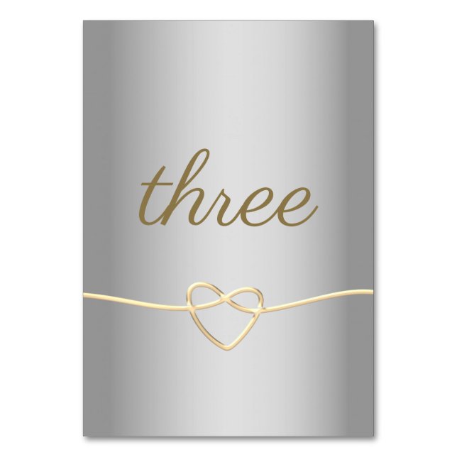 Numeração De Mesa Número de Mesa de Casamento em Rótulo Dourado Prat (Frente)