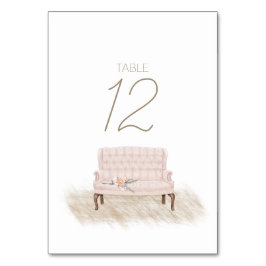 Numeração De Mesa Número de Mesa de Casamento Floral Rosa Boho Moder