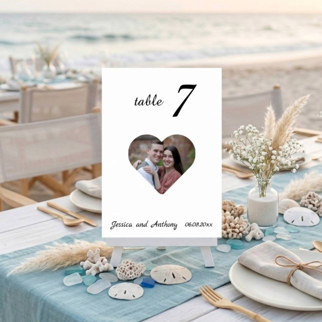 Numeração De Mesa Número de Mesa de Casamento Foto Branco Único Eleg (AI Placeholder Photo)