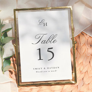 Numeração De Mesa Número de Mesa de Casamento Minimalista Boho Simpl