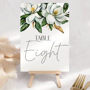 Numeração De Mesa Número de Mesa de Casamento Rústico Floral Magnóli