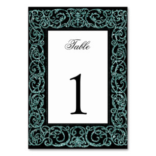 Numeração De Mesa Número de Mesa Elegante para Quinceanera com Desen