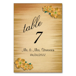 Numeração De Mesa Número de Mesa Floral Rústico