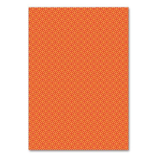 Numeração De Mesa Número de Mesa Geométrico Laranja Ousado para Even (Frente)