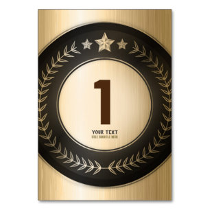 Numeração De Mesa NÚMERO DE MESA gold DIY IMPRESSÃO PERSONALIZADA ED