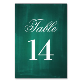 Numeração De Mesa Número de mesa moderno verde escuro. Casamento esm