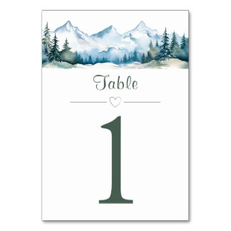 Numeração De Mesa Número de Mesa para Casamento na Montanha em Aquar