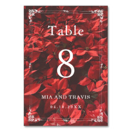 Numeração De Mesa Número de Mesa Romântico Rosa Floral Elegante Edit