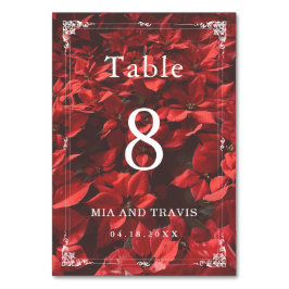 Numeração De Mesa Número de Mesa Romântico Rosa Floral Elegante Edit