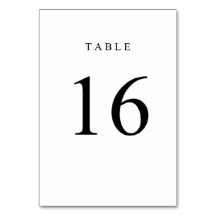 Numeração De Mesa Número de Mesa Simples - 16