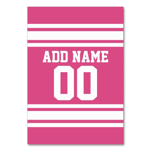 Numeração De Mesa Número de Nome Personalizado de Futebol de Jersey  (Frente)