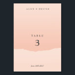 Numeração De Mesa Número de Tabela de Casamento de Blush Elegante Mi<br><div class="desc">Este é um modelo de cartão de mesa de casamento elegante e cor-de-rosa, que será uma adição excelente ao seu decoro de Festa de casamento. Você pode personalizar o número da tabela com os nomes da noiva e do noivo e a data do evento. Itens correspondentes, incluindo o Conjunto de...</div>