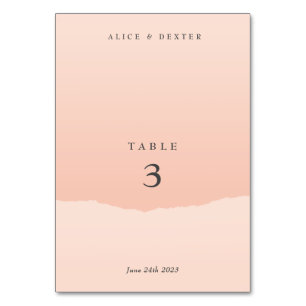 Numeração De Mesa Número de Tabela de Casamento de Blush Elegante Mi