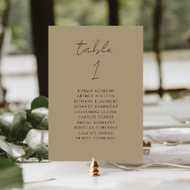 Numeração De Mesa Número de Tabela de Casamento de Script Dourado Mo