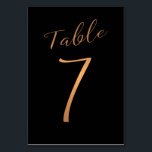 Numeração De Mesa Número de tabela de casamento preto de cobre<br><div class="desc">Cartão de mesa de recepção de casamento de folha de ouro de cobre falsa. A cor azul escura do marinho da meia-noite é editável. Você pode alterá-lo depois de pressionar o botão PERSONALIZAR MAIS. Você pode encontrar toda a variedade de números (1 a 50) aqui: http://bit.ly/2sLMaFh Se precisar de ajuda,...</div>