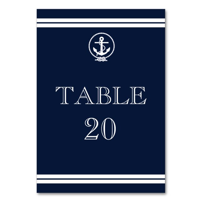 Numeração De Mesa Número de Tabela de Recepção de casamento de Âncor (Frente)