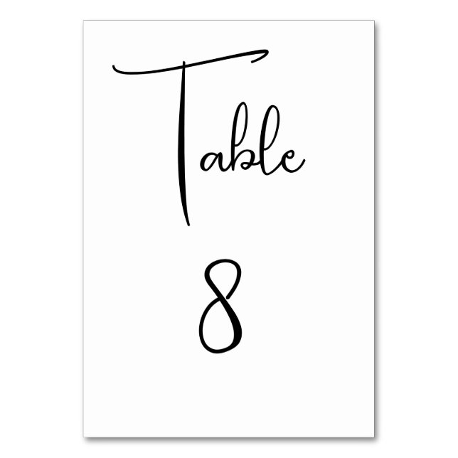 Numeração De Mesa Número de Tabela de Script de Festa de casamento M (Frente)