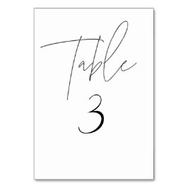 Numeração De Mesa Número de Tabela de Script Minimalista