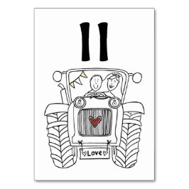 Numeração De Mesa Número de Tabela de Trator de Casamento de País Pe