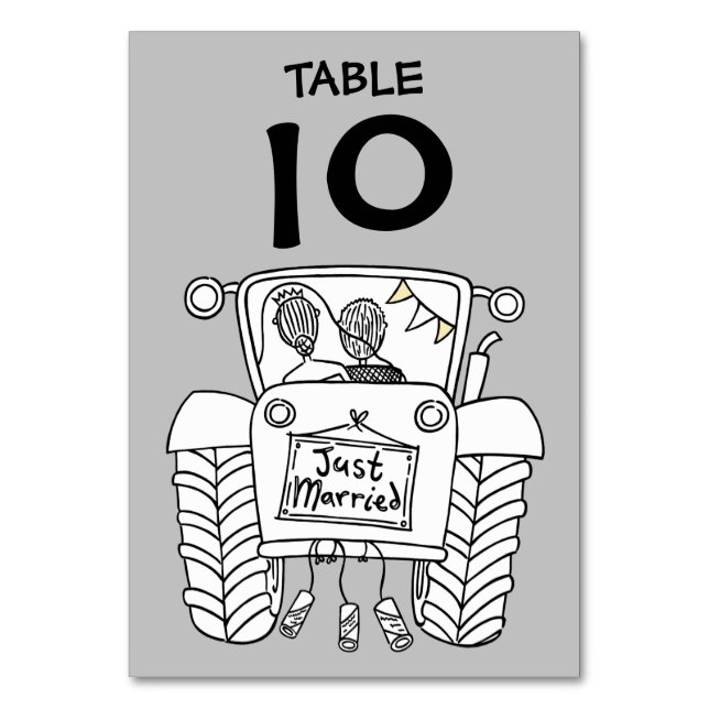 Numeração De Mesa Número de Tabela de Trator de Casamento de País Pe (Frente)