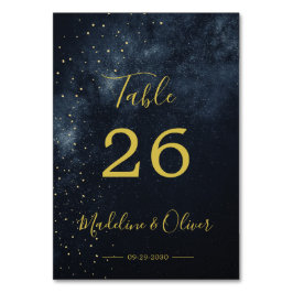 Numeração De Mesa Número de Tabela Elegante de Casamento Moderno da