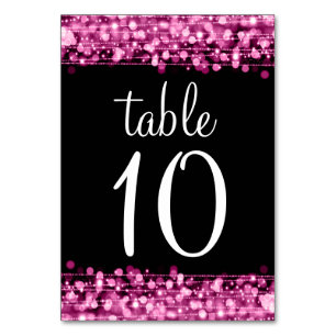 Numeração De Mesa Número de Tabela Elegante - Estimulantes Rosa