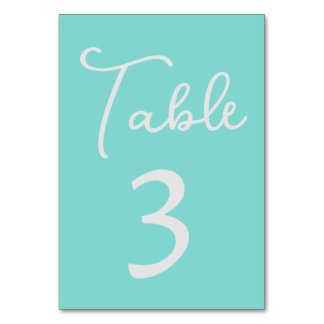 Numeração De Mesa Número de Tabela Elegante no Aqua