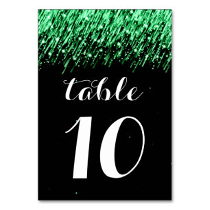 Numeração De Mesa Número de Tabela Elegante que Cai Estrelas "Emeral