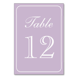 Numeração De Mesa Número de Tabela Lilac Simples Elegante