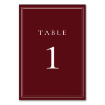 Número de Tabela Mínima Clássica de Bordéus de Vin