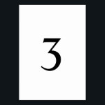 Numeração De Mesa Número de Tabela Minimalista Simples<br><div class="desc">© Gorjo Designs. Feito para você através da plataforma Zazzle. // Precisa de ajuda para personalizar o seu design? Tem outras ideias? Sinta-se à vontade para me contactar (Zoe) diretamente.</div>