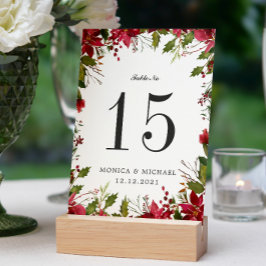 Numeração De Mesa Número de Tabela Personalizada do WEDDING de Natal