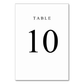 Numeração De Mesa Número de Tabela Simples - 10
