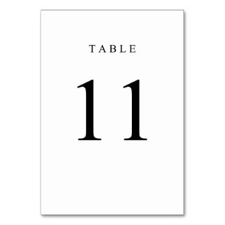 Numeração De Mesa Número de Tabela Simples - 11