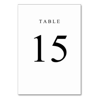 Numeração De Mesa Número de Tabela Simples - 15