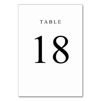 Numeração De Mesa Número de Tabela Simples - 18