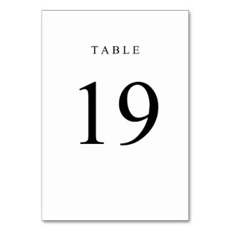 Numeração De Mesa Número de Tabela Simples - 19