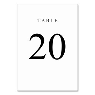 Numeração De Mesa Número de Tabela Simples - 20