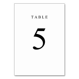 Numeração De Mesa Número de Tabela Simples - 5