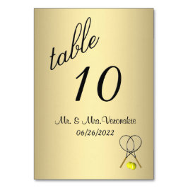 Numeração De Mesa Número Dourado da tabela Tênis