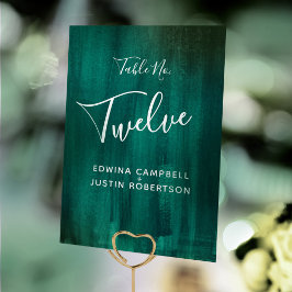 Numeração De Mesa Número escrito da mesa de arte moderna abstrato ve