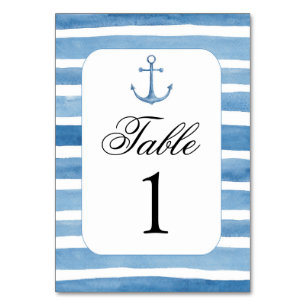 Numeração De Mesa Número náutico da mesa. Casamento de praia.