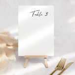 Numeração De Mesa Número Simples de Tabelas de Casamento Moderno Pre<br><div class="desc">Projetado para coordenar com a Coleção de Convite Caseiro "Clássico Moderno". Para alterar os detalhes,  clique em "Personalizar este modelo". Veja o link de coleção nesta página para ver todos os itens correspondentes neste belo design ou veja a coleção aqui: https://bit.ly/3rQMpxU</div>